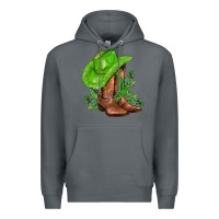 Rock green  cowgirl and roses Premium Hoodie - AdoDesignShop