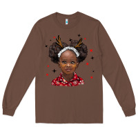 Chestnut christmas african girl Long Sleeve Tee - BarkalooDesign