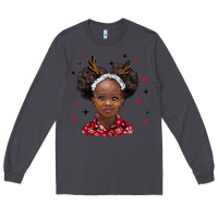 Smoke christmas african girl Long Sleeve Tee - BarkalooDesign