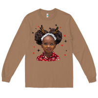 Toasted Coconut christmas african girl Long Sleeve Tee - BarkalooDesign