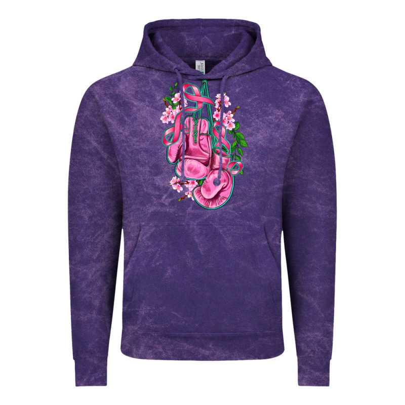 Cancer Boxing Gloves With Ribbon Vintage Hoodie by AdoDesignShop | Teevron
