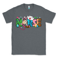 Charcoal Heather Easter Nurse Classic Tee - BundleAndBundleShop