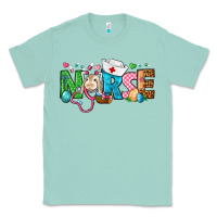 Seafoam Easter Nurse Classic Tee - BundleAndBundleShop