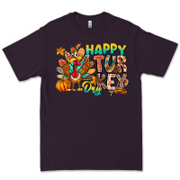 Plum Happy Turkey Day Premium Tee - CowhideDigitalArt