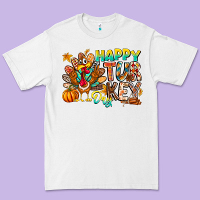 Happy Turkey Day Premium Tee Designed By Cowhidedigitalart