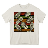 Cream african mask seamless pattern Heavy Core Tee - BundleAndBundleShop
