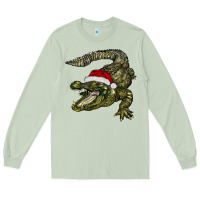 Matcha Christmas alligator Long Sleeve Tee - BarkalooDesign