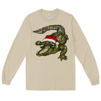 Mushroom Christmas alligator Long Sleeve Tee - BarkalooDesign