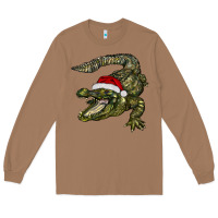 Toasted Coconut Christmas alligator Long Sleeve Tee - BarkalooDesign