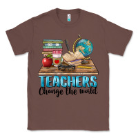 Chestnut teachers change the world Classic Tee - BarkalooDesign