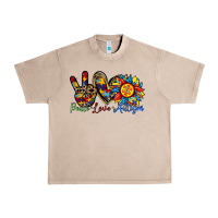 French Oak peace love autism sunflower Urban Heavy Tee - RacoonDesign