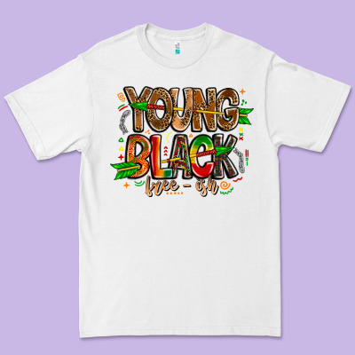 Young Black Free Ish Premium Tee Designed By Cowhidedigitalart