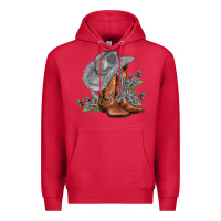 Cardinal gray cowgirl and roses Premium Hoodie - AdoDesignShop