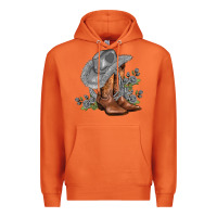 Carrot gray cowgirl and roses Premium Hoodie - AdoDesignShop