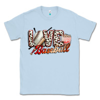 Dusty Blue love baseball Classic Tee - FaDigitalArtStudio