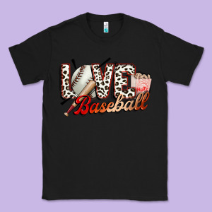 Love Baseball Classic Tee Designed By Fadigitalartstudio