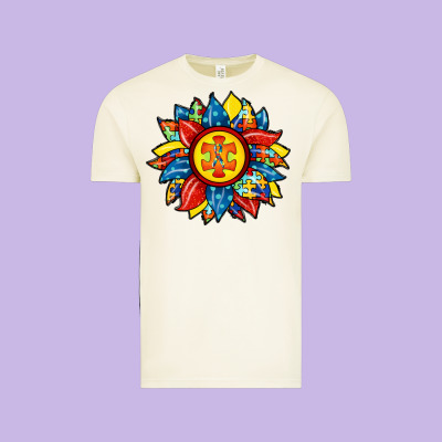 Autism Sunflower Vintage Tee Designed By Racoondesign