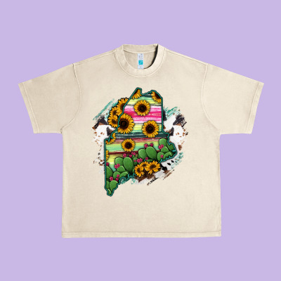 Maine Urban Heavy Tee Designed By Ranaportraitstore