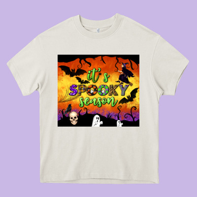 It's Spooky Season Tumbler Heavy Core Tee Designed By Bundleandbundleshop