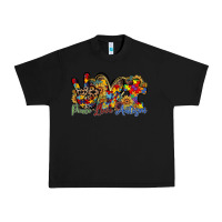 Black peace love autism Urban Heavy Tee - RacoonDesign