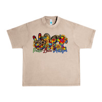 French Oak peace love autism Urban Heavy Tee - RacoonDesign