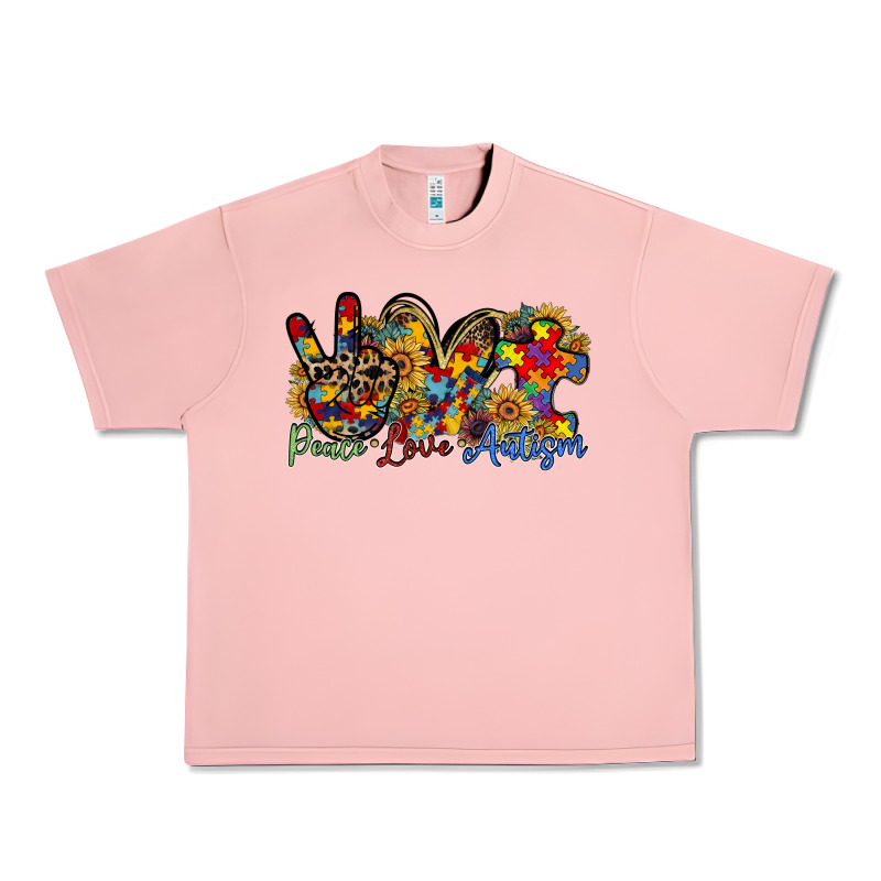 Peace Love Autism Urban Heavy Tee by RacoonDesign | Teevron
