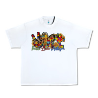 White peace love autism Urban Heavy Tee - RacoonDesign