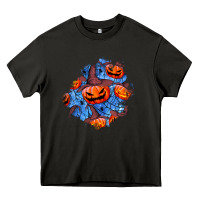 Asphalt halloween pumpkin patch  5 Heavy Core Tee - BundleAndBundleShop