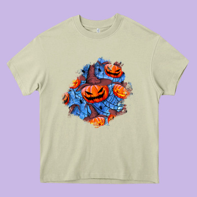 Halloween Pumpkin Patch  5 Heavy Core Tee Designed By Bundleandbundleshop