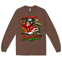 Chestnut louisiana christmas with  afro santa Long Sleeve Tee - BarkalooDesign