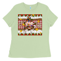 Matcha Stacked Christmas Farm Ladies Tee - Artiststas