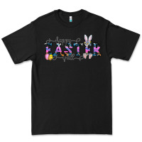 Black Happy Easter Y'all Premium Tee - CowhideDigitalArt