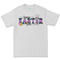 Dove Grey Happy Easter Y'all Premium Tee - CowhideDigitalArt