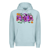 Blue Mist halloween mama Premium Hoodie - AdoDesignShop