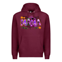 Burgundy halloween mama Premium Hoodie - AdoDesignShop