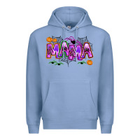Colony Blue halloween mama Premium Hoodie - AdoDesignShop