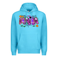 Ocean Blue halloween mama Premium Hoodie - AdoDesignShop