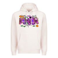 Pale Pink halloween mama Premium Hoodie - AdoDesignShop