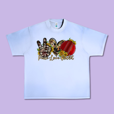 Peace Love Cricket Urban Heavy Tee Designed By Racoondesign