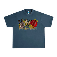 Midnight Navy peace love cricket Urban Heavy Tee - RacoonDesign