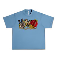 Pebble Blue peace love cricket Urban Heavy Tee - RacoonDesign