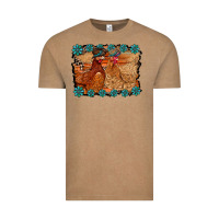 Vintage Coffee chicken western Vintage Tee - RacoonDesign