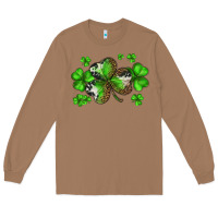 Toasted Coconut st. patricks day shamrocks Long Sleeve Tee - BarkalooDesign