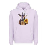 Lilac dark goat Premium Hoodie - RanaPortraitStore