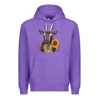 Purple dark goat Premium Hoodie - RanaPortraitStore