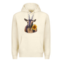 Sandshell dark goat Premium Hoodie - RanaPortraitStore