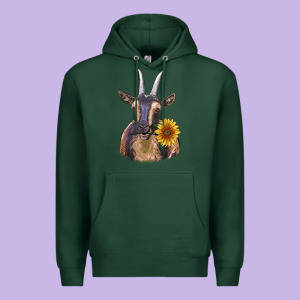 Dark Goat Premium Hoodie Designed By Ranaportraitstore