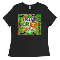 Black Thick or treat tumbler Ladies Tee - Artiststas