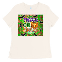 Bone Thick or treat tumbler Ladies Tee - Artiststas