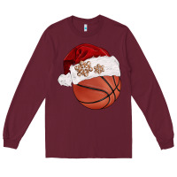 Burgundy Christmas sports Long Sleeve Tee - BarkalooDesign